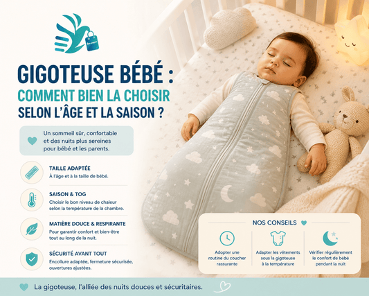Gigoteuse bebe : hiver, été, âge, comment bien la choisir ? - Bon-poupon