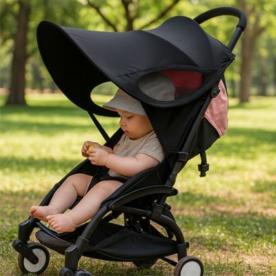 Parasol pour poussette | Protection UV optimale - Bon - poupon