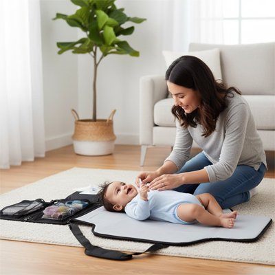 Tapis à langer nomade | Compact - Bon - poupon